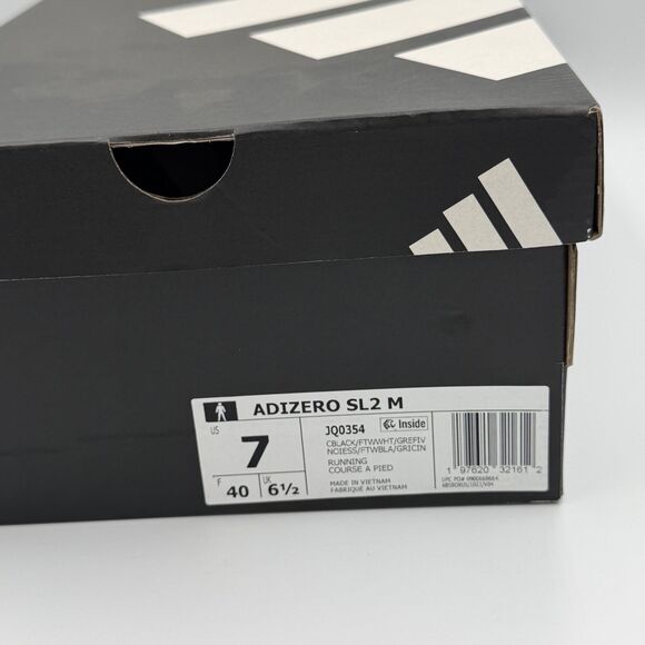 Adidas Adizero SL2 Running Shoes Sneakers JQ0354 Black White Men’s Size 7 main image 10